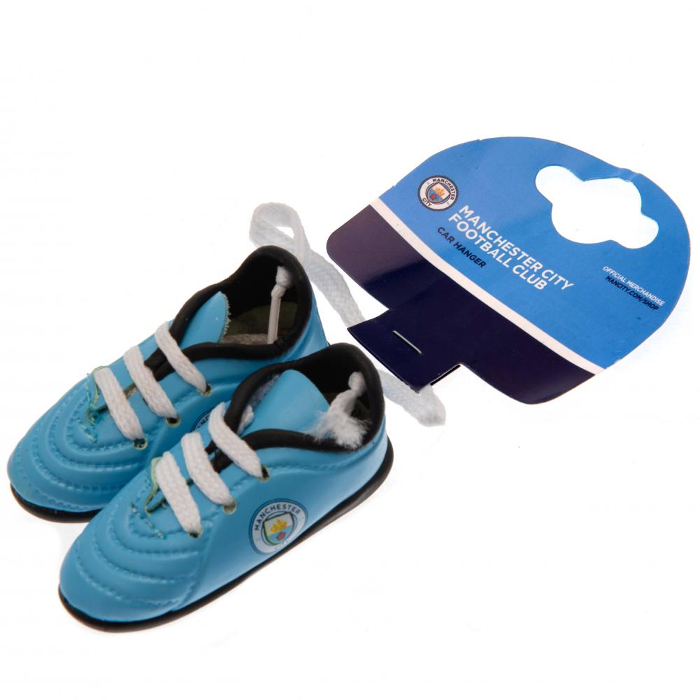 Manchester City FC Mini Football Boots Car Decoration