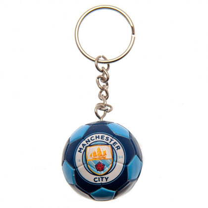 Manchester City FC Football Keyring Image 1