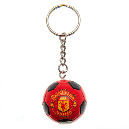 Manchester United FC Football Keyring Image 1