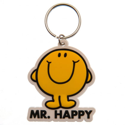 Mr Men And Little Miss Mr Happy PVC Keyring Image 1