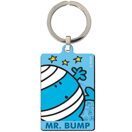 Mr Men And Little Miss Mr Bump Metal Keyring Image 1