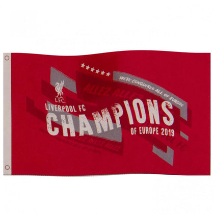 Liverpool FC Champions Of Europe Flag Image 1