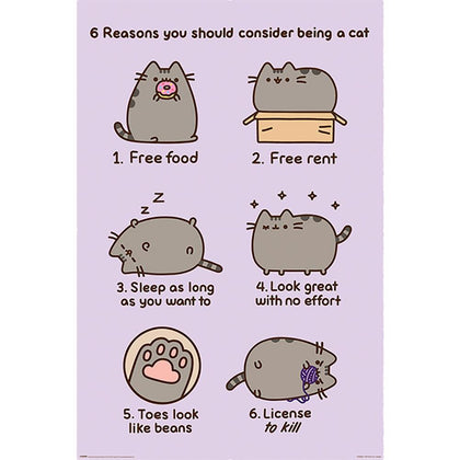 Pusheen Reasons Poster Image 1