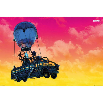 Fortnite Battle Bus Poster Image 1