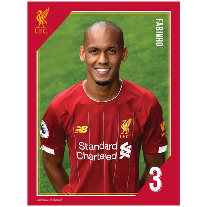 Liverpool FC Fabinho Headshot Photo Image 1