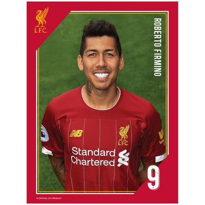 Liverpool FC Firmino Headshot Photo Image 1