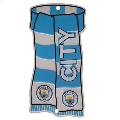 Manchester City FC Show Your Colours Metal Window Sign Image 1