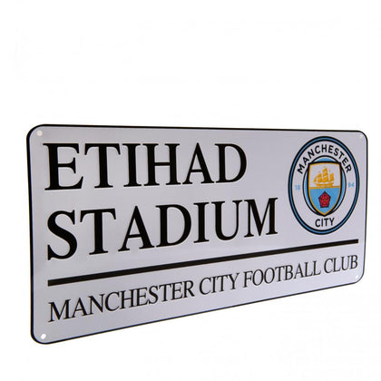 Manchester City FC Metal Street Sign Image 1