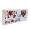 West Ham United FC Metal Street Sign Image 1