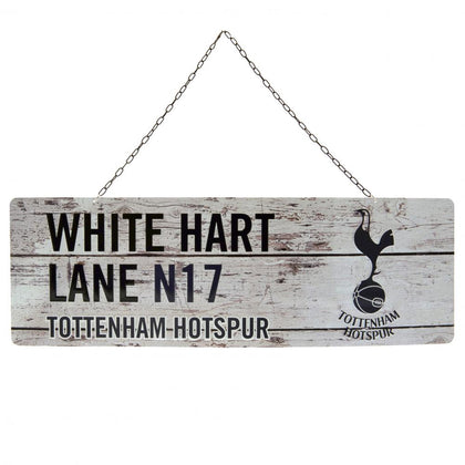 Tottenham Hotspur FC Rustic Metal Garden Sign Image 1