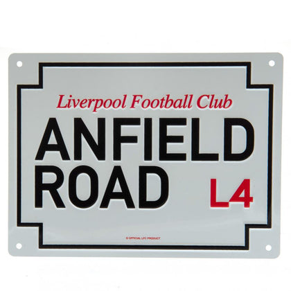 Liverpool FC Anfield Road Metal Sign Image 1