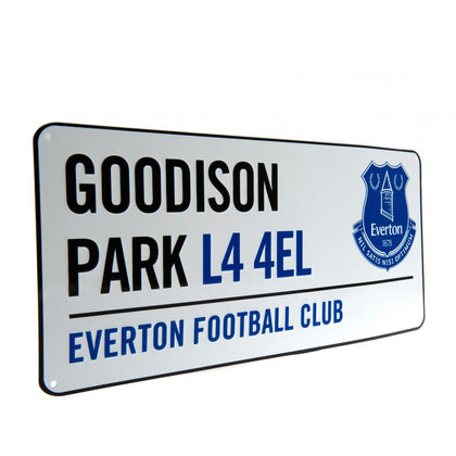 Everton FC Metal Street Sign Image 1