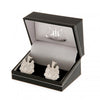 Newcastle United FC Silver Plated Formed Cufflinks Image 2