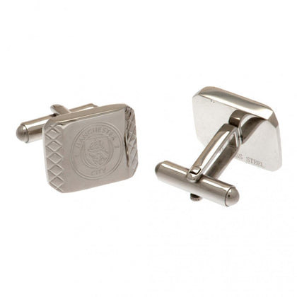 Manchester City FC Stainless Steel Cufflinks Image 1