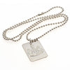 Newcastle United FC Silver Plated Dog Tag & Chain Image 2