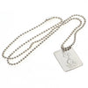 Tottenham Hotspur FC Silver Plated Dog Tag & Chain Image 2