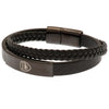 Arsenal FC Black IP Leather Bracelet Image 2