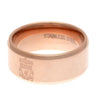 Liverpool FC Rose Gold Plated Ring Image 2