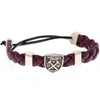 West Ham United FC Stainless Steel PU Slider Bracelet Image 2