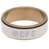 Manchester City FC Stainless Steel Bi Colour Spinner Ring Image 2