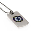 Chelsea FC Stainless Steel Colour Crest Dog Tag & Chain Image 3