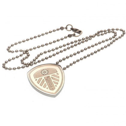 Leeds United FC Stainless Steel Pendant & Chain Image 1