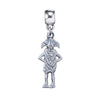 Harry Potter Dobby House Elf Silver Plated Charm Image 1