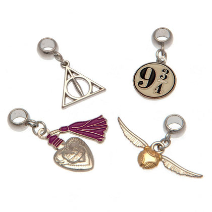 Harry Potter Silver Plated Slider Charm Set Image 1