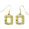 Friends Frame Gold Plated Earrings Image 1