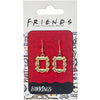 Friends Frame Gold Plated Earrings Image 2