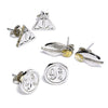 Harry Potter Silver Plated Earring Set Image 1