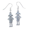 Harry Potter Dobby House Elf Silver Plated Earrings Image 1