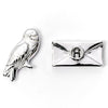 Harry Potter Hedwig Owl & Letter Silver Plated Earrings Image 1