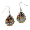 Harry Potter Hogwarts Silver Plated Earrings Image 1