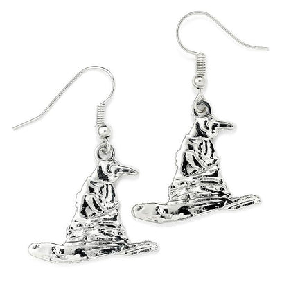 Harry Potter Sorting Hat Silver Plated Earrings Image 1