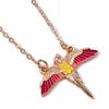 Harry Potter Fawkes Rose Gold Plated Necklace Image 1