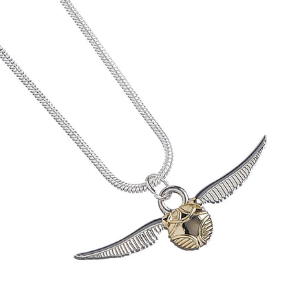 Harry Potter Golden Snitch Silver Plated Necklace Image 1