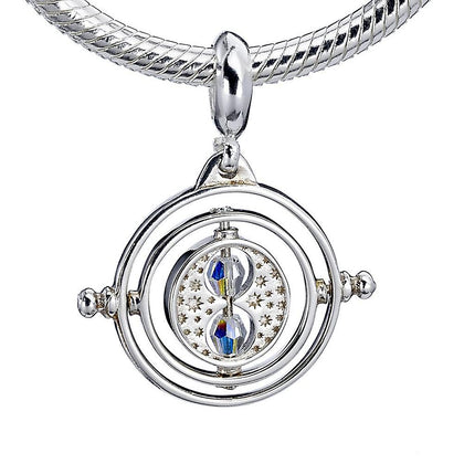 Harry Potter Time Turner Sterling Silver Swarovski Charm Image 1