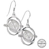 Harry Potter Sterling Silver Swarovski Time Turner Earrings Image 1