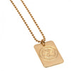 Celtic FC Gold Plated Dog Tag & Chain Image 2