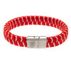 Arsenal FC Stainless Steel Woven Bracelet Image 2