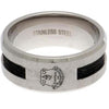 Everton FC Stainless Steel Black Inlay Ring Image 1