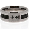 Tottenham Hotspur FC Stainless Steel Black Inlay Ring Image 1