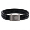 Celtic FC Single Plait Leather Bracelet Image 2