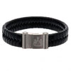 Newcastle United FC Single Plait Leather Bracelet Image 2