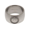 Chelsea FC Stainless Steel Stone Set Ring Image 2