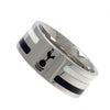 Tottenham Hotspur FC Stainless Steel Colour Stripe Ring Image 2