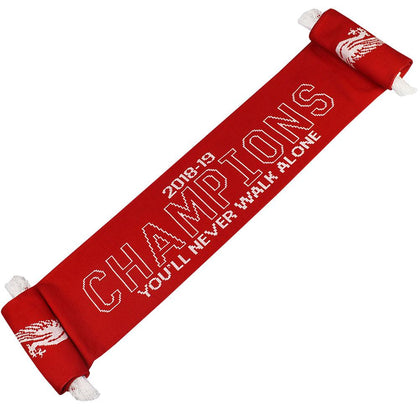 Liverpool FC Champions Of Europe Scarf Image 1