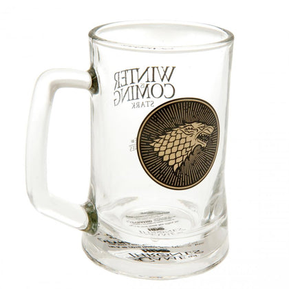 Game Of Thrones Stark Glass Tankard Image 1