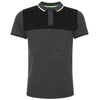 Liverpool FC Mens Charcoal Neon Panel Polo Image 1